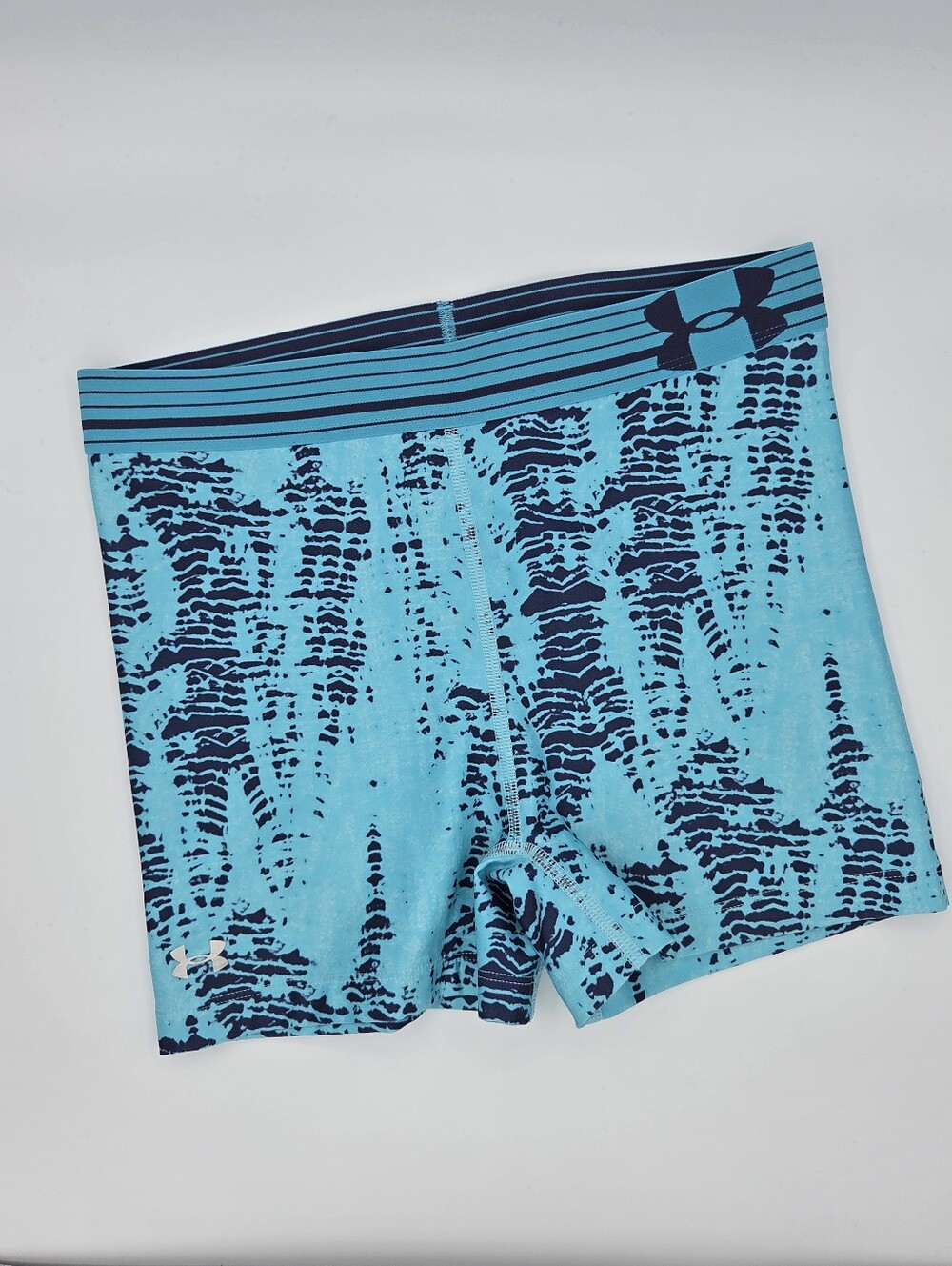 Under Armour HeatGear Compression Shorts Blue Women's Small